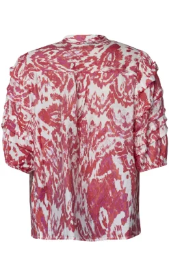 Love & Divine Skjorte - Love1336-1 - Red Ethnic