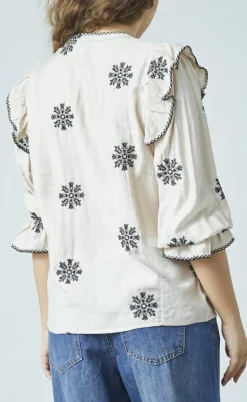 Love & Divine Skjorte - Love1347 - Bamboo/Black Flower