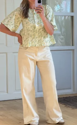 Love & Divine Skjorte - Love1372 - Yellow Flower