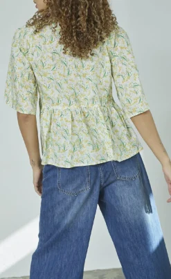 Love & Divine Skjorte - Love1372 - Yellow Flower