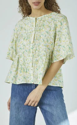 Love & Divine Skjorte - Love1372 - Yellow Flower