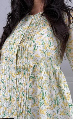 Love & Divine Skjorte - Love1372 - Yellow Flower