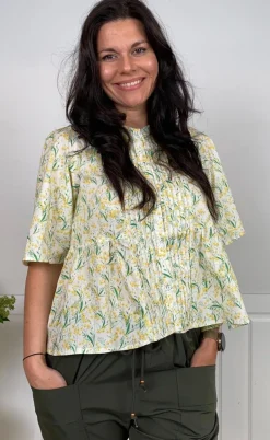 Love & Divine Skjorte - Love1372 - Yellow Flower