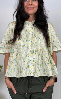 Love & Divine Skjorte - Love1372 - Yellow Flower