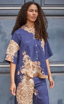 Love & Divine Skjorte - Love971-12 - Navy/Paisley