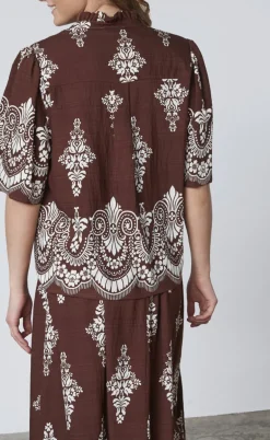 Love & Divine Top - Love1296-2 - Brown/Paisley