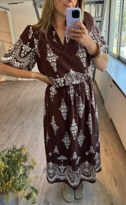 Love & Divine Top - Love1296-2 - Brown/Paisley