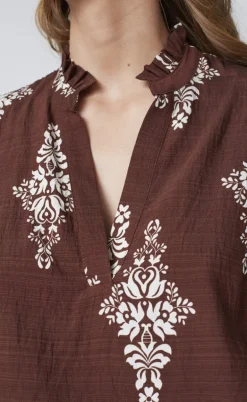 Love & Divine Top - Love1296-2 - Brown/Paisley