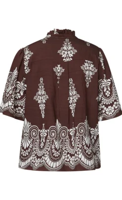 Love & Divine Top - Love1296-2 - Brown/Paisley