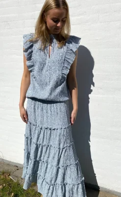 Love & Divine Top - Love1327 - Blue/White Stripe