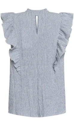 Love & Divine Top - Love1327 - Blue/White Stripe