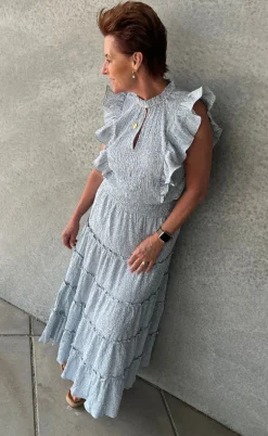 Love & Divine Top - Love1327 - Blue/White Stripe