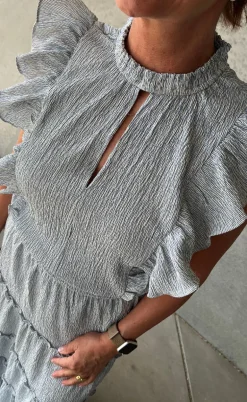 Love & Divine Top - Love1327 - Blue/White Stripe