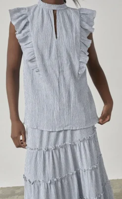 Love & Divine Top - Love1327 - Blue/White Stripe