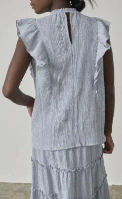 Love & Divine Top - Love1327 - Blue/White Stripe