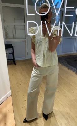 Love & Divine Top - Love1382 - Banana/Stripe