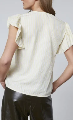 Love & Divine Top - Love1382 - Banana/Stripe