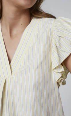 Love & Divine Top - Love1382 - Banana/Stripe