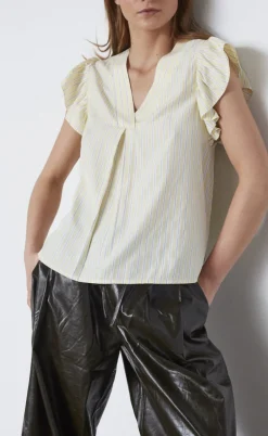 Love & Divine Top - Love1382 - Banana/Stripe