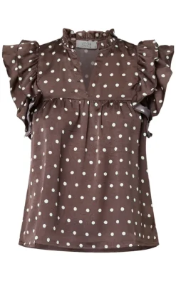 Love & Divine Top - Love1387 - Brown/Dot