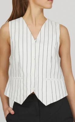 Love & Divine Vest - Love1044-1 - Cream/Black