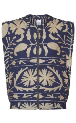 Love & Divine Vest - Love1252-1 -  Blue/Sand