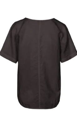 Luxzuz Bluse - Helily - Choco Lux