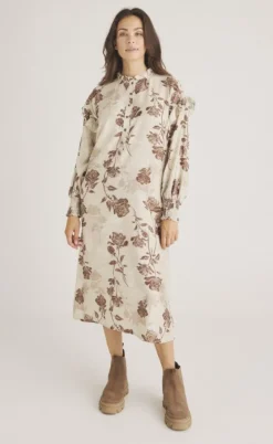 Luxzuz Kjole - Aliz - Bone