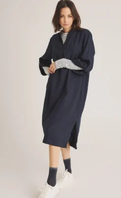 Luxzuz Kjole - Josia - Navy Blue