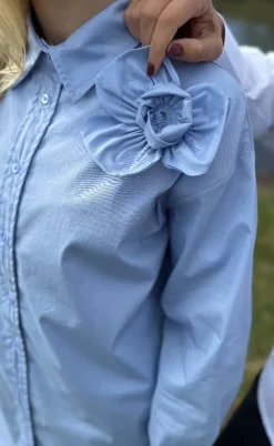 Luxzuz Skjorte - Gerflow - Brunnera Blue