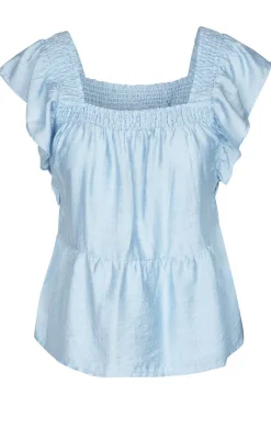Luxzuz Top - Rufusine - Chambray Blue