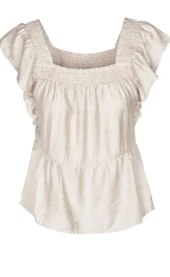 Luxzuz Top - Rufusine - Sandshell