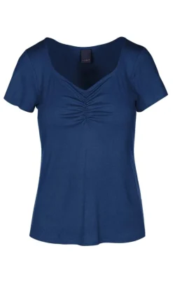 Luxzuz T-shirt - Klaudine - Navy Blue