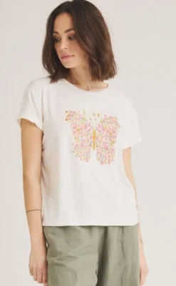 Luxzuz T-shirt - Love - Cream