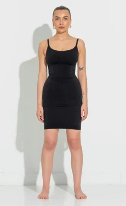 Lykkeland Ateliér Kjole - Slip - Black