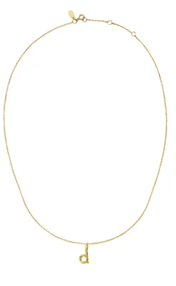 Maanesten Halskæde - D Alphabet - Gold Colour