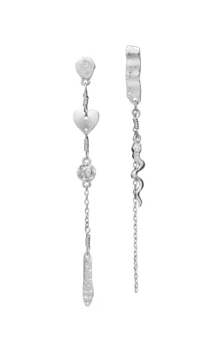 Maanesten Øreringe - Delfine - Silver Colour