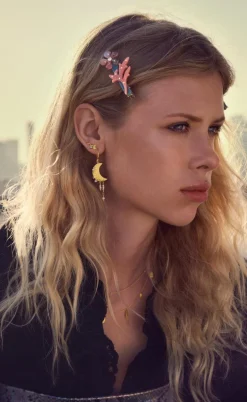 Maanesten Øreringe - Esta - Gold Colour