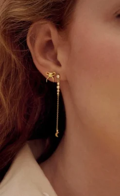 Maanesten Øreringe - Eunice - Forgyldt