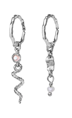 Maanesten Øreringe - Evelyn - Silver Colour