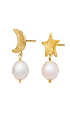 Maanesten Øreringe - Gabrielle - Forgyldt