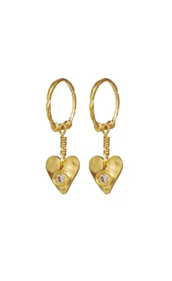 Maanesten Øreringe - Hestia - Gold Colour