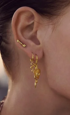 Maanesten Øreringe - Hestia - Gold Colour