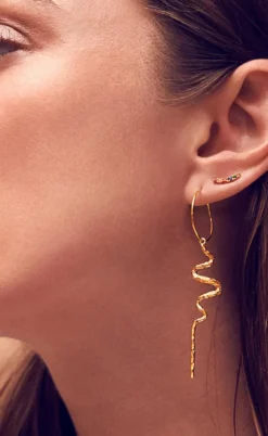 Maanesten Øreringe - Mia - Gold Colour