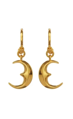 Maanesten Øreringe - Moonie - Gold Colour