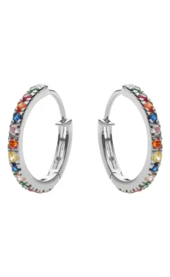 Maanesten Øreringe - Nubia Big - Silver Colour