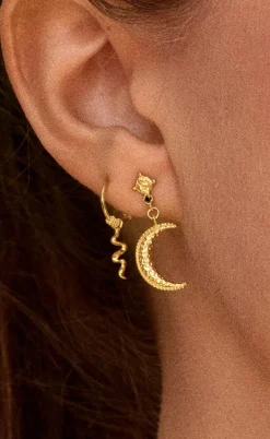 Maanesten Øreringe - Nyla - Gold Colour