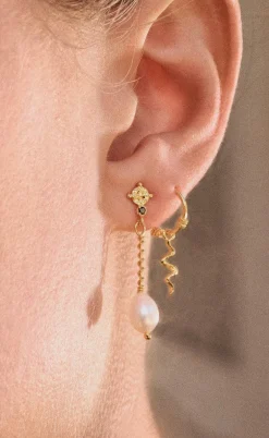 Maanesten Øreringe - Nyla - Gold Colour