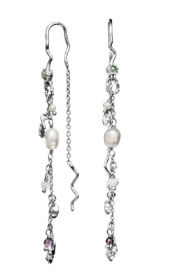 Maanesten Øreringe - Poppy - Silver Colour