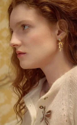 Maanesten Øreringe - Tiana - Forgyldt